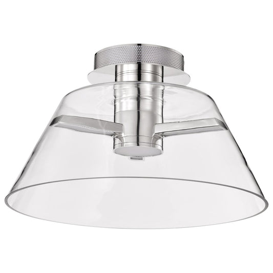 Satco 62-2054 18W LED Fixture Edmond - 17 Inch Semi Flush Polished