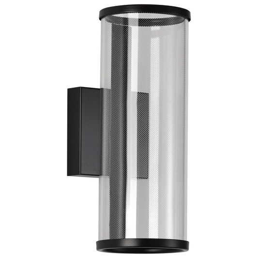 Satco 62-2042 8W LED Fixture Vale - 12 Inch Sconce Matte Black Silk