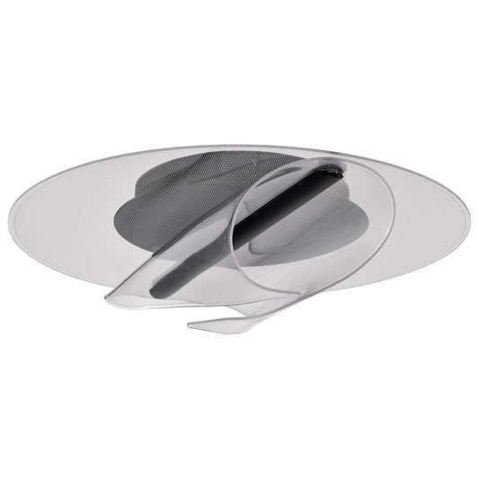Satco 62-2024 24W LED Fixture Geneva - 18 Inch Flush Mount Matte Black