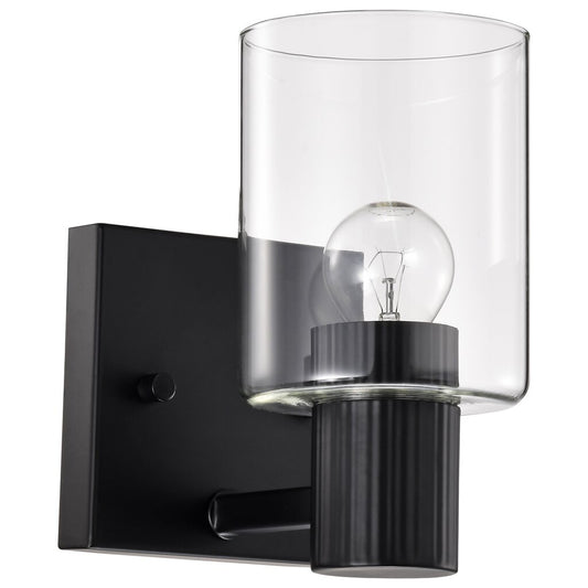 Satco 60-8061 Fixture Clarksville - 1 Light Vanity Matte Black with