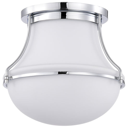 Satco 60-7870 Fixture Valdora 1 Light Flush Mount - 10 Inches Polished