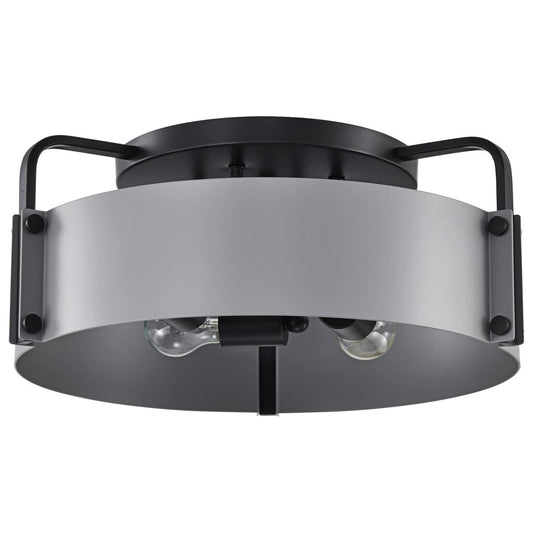 Satco 60-7851 Fixture Altos 4 Light Semi Flush - 18 Inches Gray and