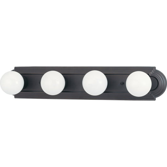 Satco 60-6081 Fixture 4 Light - 24 in. Vanity Racetrack Style Color