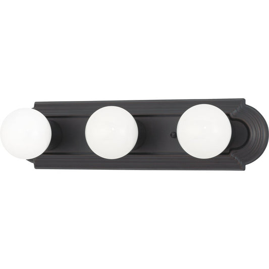 Satco 60-6080 Fixture 3 Light - 18 in. Vanity Racetrack Style Color