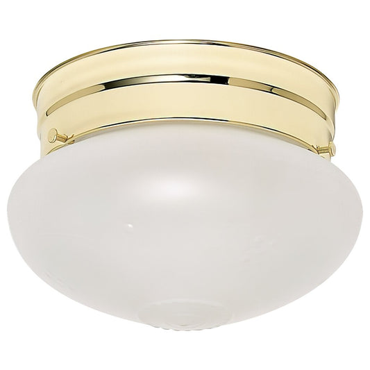 Satco 60-6030 Fixture 1 Light - 6 in. Flush Mount Small Frosted Grape