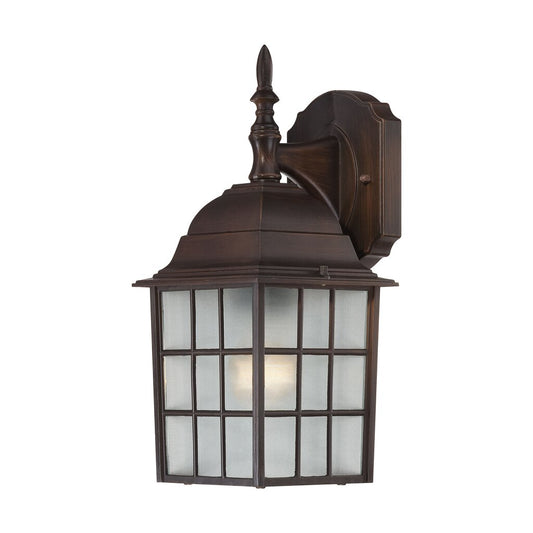 Satco 60-3481 Fixture Adams - 1 Light 14 in. Outdoor Wall with Frosted