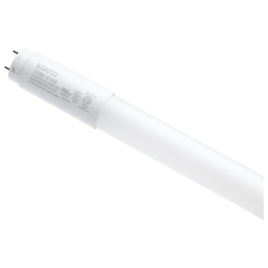 Satco S11660 7W T8 LED Light Bulb