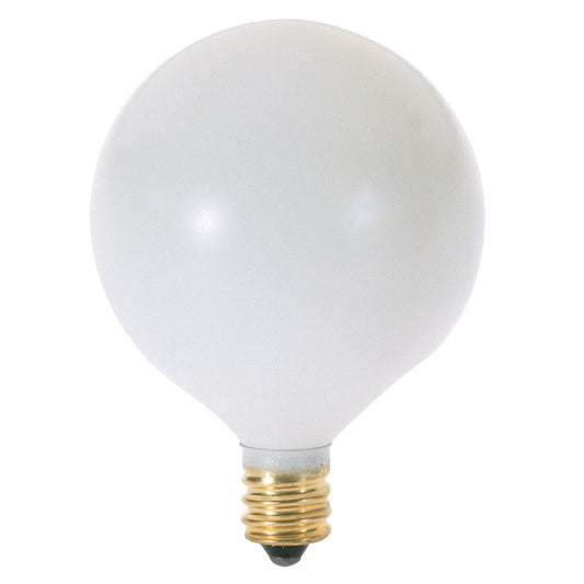 120 pack - SATCO S3753 25W G16.5 Incandescent Light Bulb