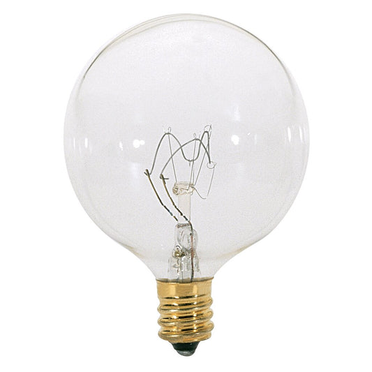120 pack - SATCO S3727 25W G16.5 Incandescent Light Bulb
