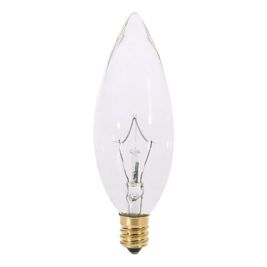 Satco S3386 25W B10 Incandescent Light Bulb