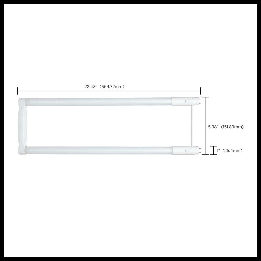 Satco S18413 11.5W/13W/15W T8 LED Light Bulb