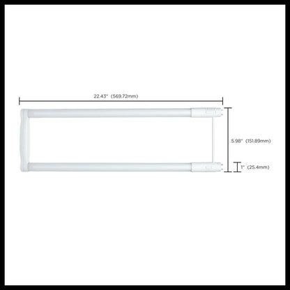 Satco S18413 11.5W/13W/15W T8 LED Light Bulb