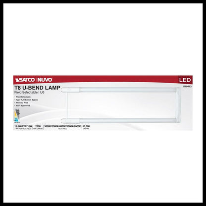 Satco S18413 11.5W/13W/15W T8 LED Light Bulb