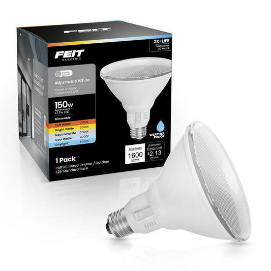 Feit Electric PAR38150DM5CCTCA 17W PAR38 CCT LED Light Bulb