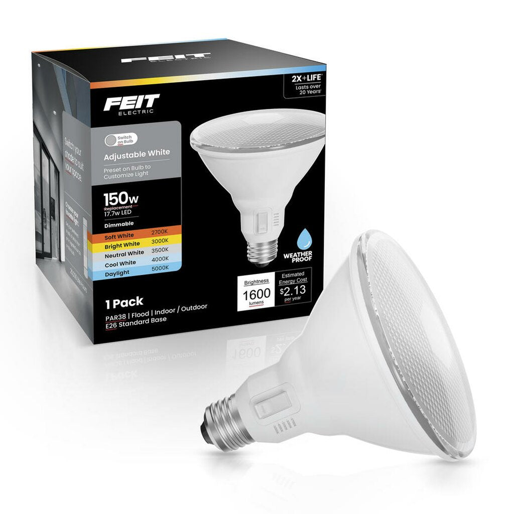 Feit Electric PAR38150DM5CCTCA 17W PAR38 CCT LED Light Bulb