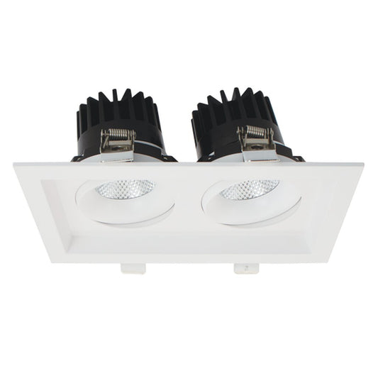 Luxrite LR32192 30W LED Two head Gimbal Fixture