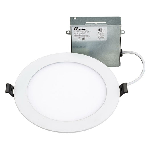 Topaz RDL6-10W-CS 9.5W 6" Round LED Downlight Dimmable Fixture Canless