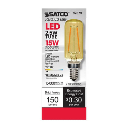 Satco S9873 2.5W T6 LED Light Bulb
