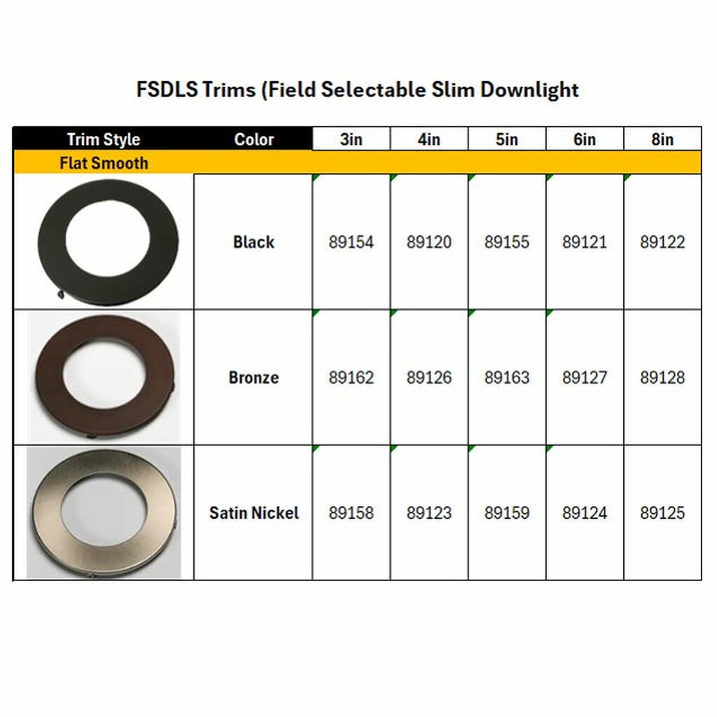 Halco 89094 12W LED Dimmable Fixture ProLED Select Slim Downlight 6in