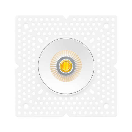 Luxrite LR25446 12W LED REGRESSED TRIMLESS Dimmable Fixture 2" PUSH N'