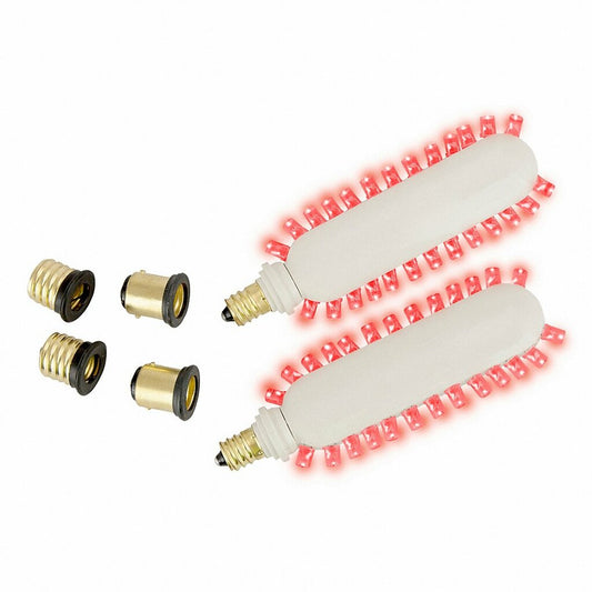 TCP 20715 Fixture LED Paddle Retrofit Kits Red Candelabra Base Kit 2