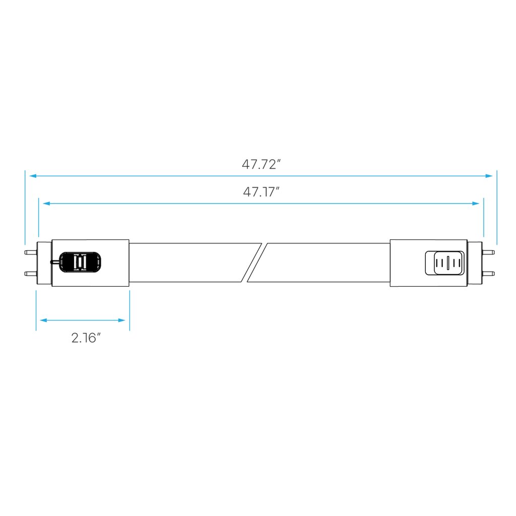 Luxrite LR34246 12W/15W/18W T8 LED Light Bulb