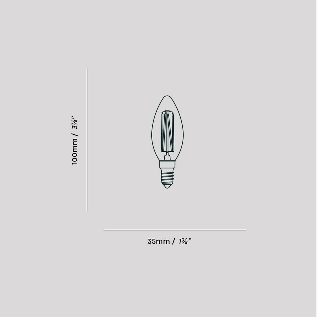 Tala CAND-4W-2200K-E12-NT-120V 4W C11 LED Light Bulb
