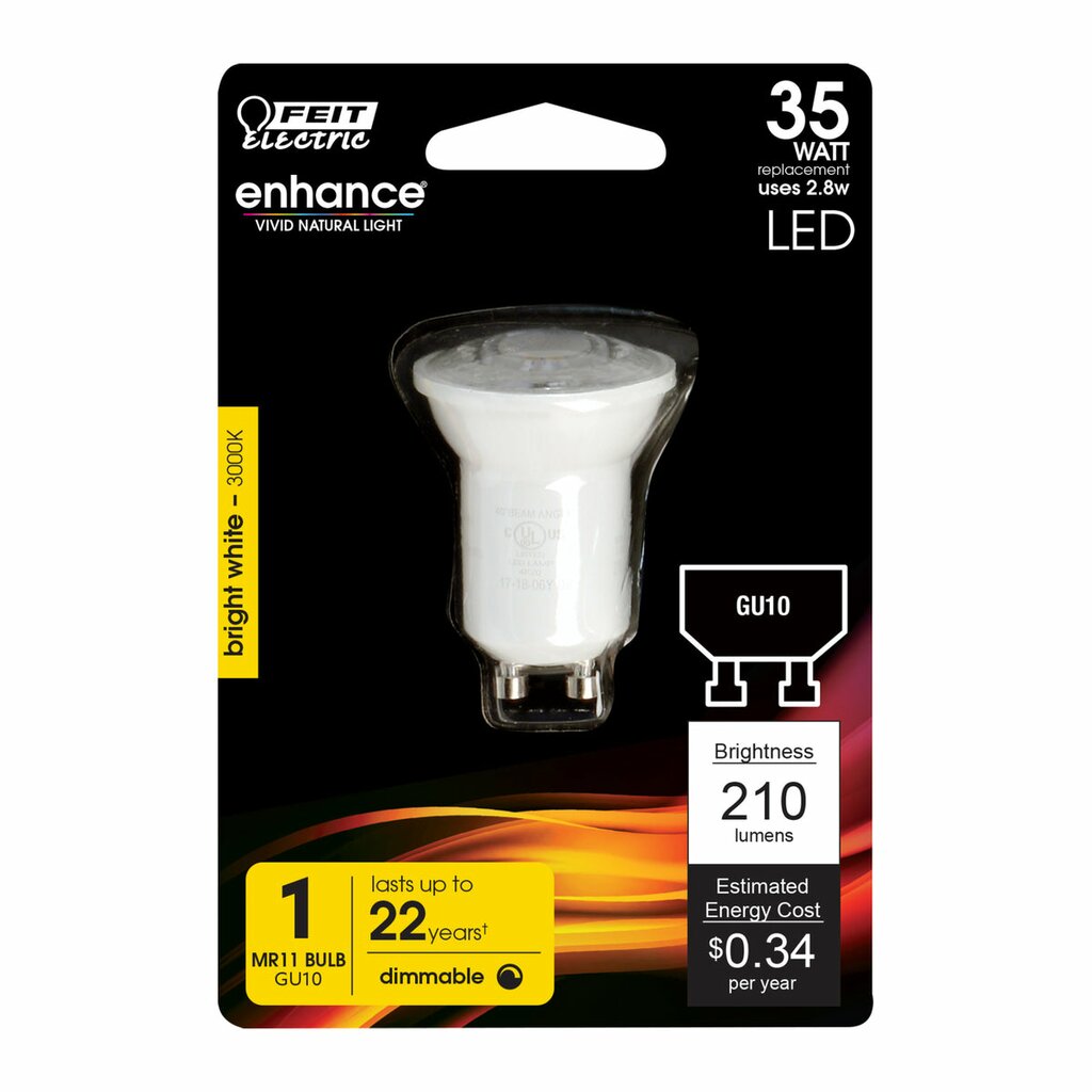 Feit Electric BPMR11GU300930CAHDRP 2.8W MR11 LED Light Bulb