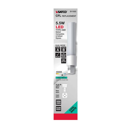 Satco S11553 5.5W LED Light Bulb