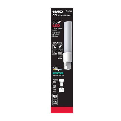 Satco S11553 5.5W LED Light Bulb