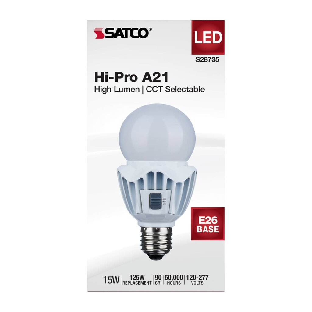 Satco S28735 15W A21 LED Light Bulb