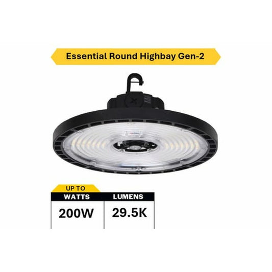 Halco 37312 120W/150W/200W LED Dimmable Fixture Essential Round