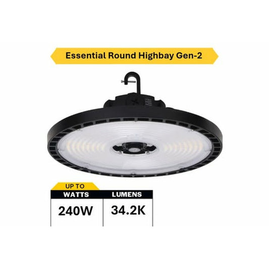 Halco 37313 180W/210W/240W LED Dimmable Fixture Essential Round