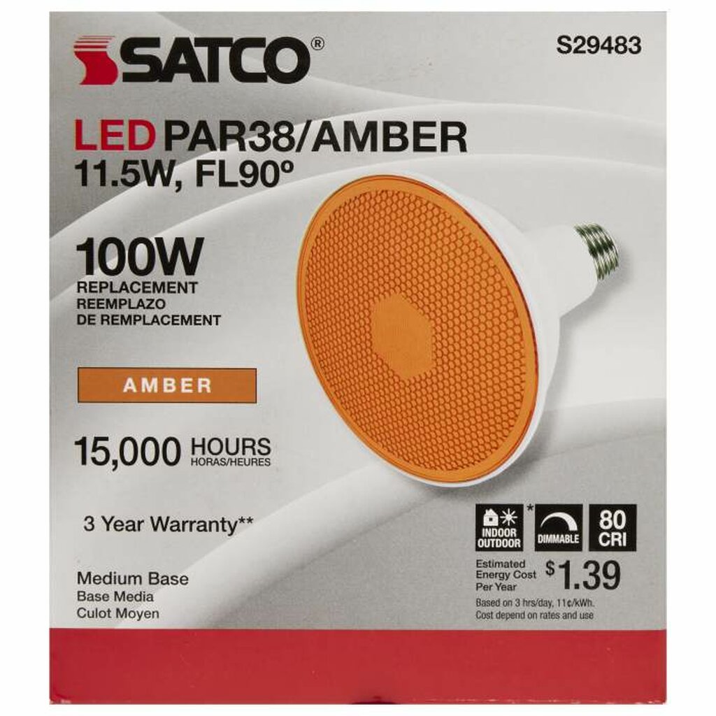 Satco S29483 11.5W PAR38 LED Light Bulb