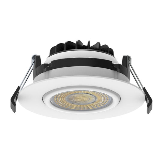 Luxrite LR23304 15W LED Dimmable Fixture 4" GIMBAL ROUND CANLESS