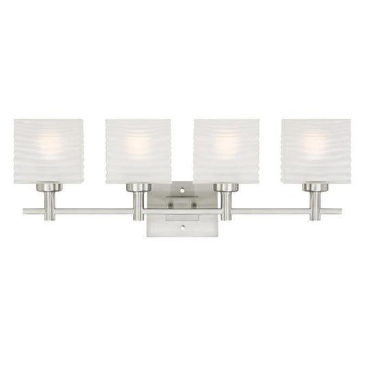 Westinghouse 6304100 Sconce Fixture 4 Light Wall Brushed Nickel Finish