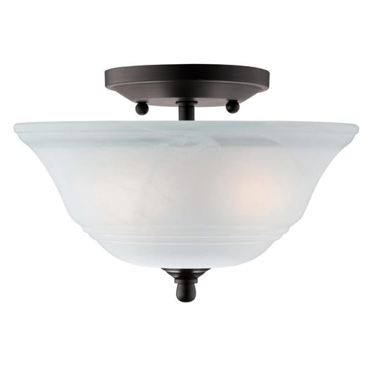 Westinghouse 6622300 Close-to-ceiling Fixture 2 Light Semi-Flush Oil