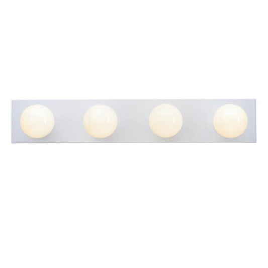 Westinghouse 6659500 Sconce Fixture 4 Light Bath Bar White Finish