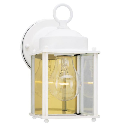 Westinghouse 6697100 Wall Pack Fixture 1 Light Wall White Finish with