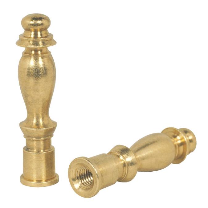 Westinghouse 7013000 LAMP ACCESSORY 2 Lamp Finials Solid Brass